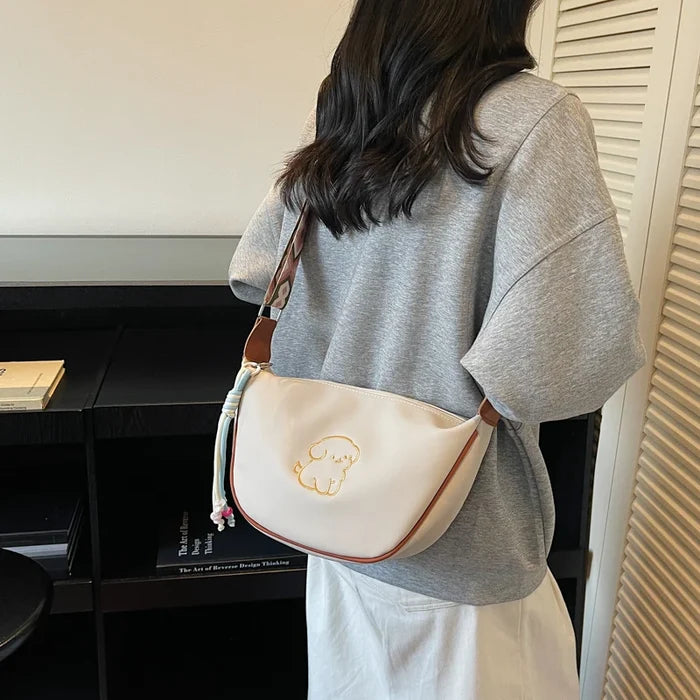 PU Leather Crossbody Bag for Women Cute Puppy Print