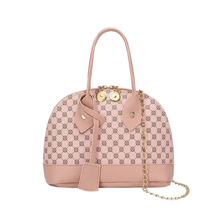 PU Leather Shell Crossbody Bag for Women Shoulder Handbag with Zipper
