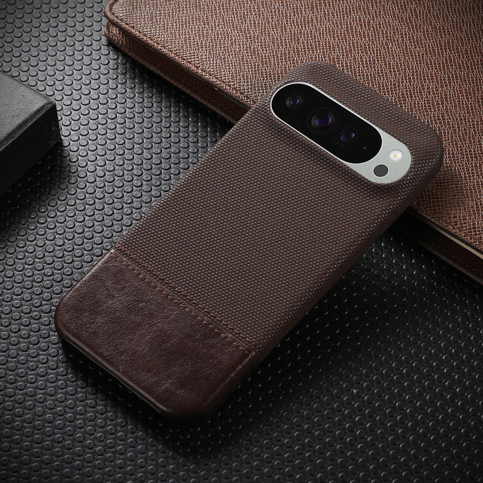 PU Leather Splicing Matte Back Cover for Google Pixel