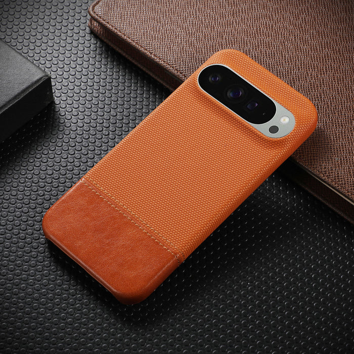 PU Leather Splicing Matte Back Cover for Google Pixel
