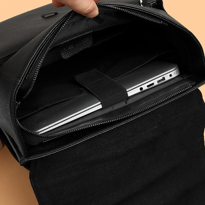 PU Leather Waterproof Zipper Hasp Closure bag