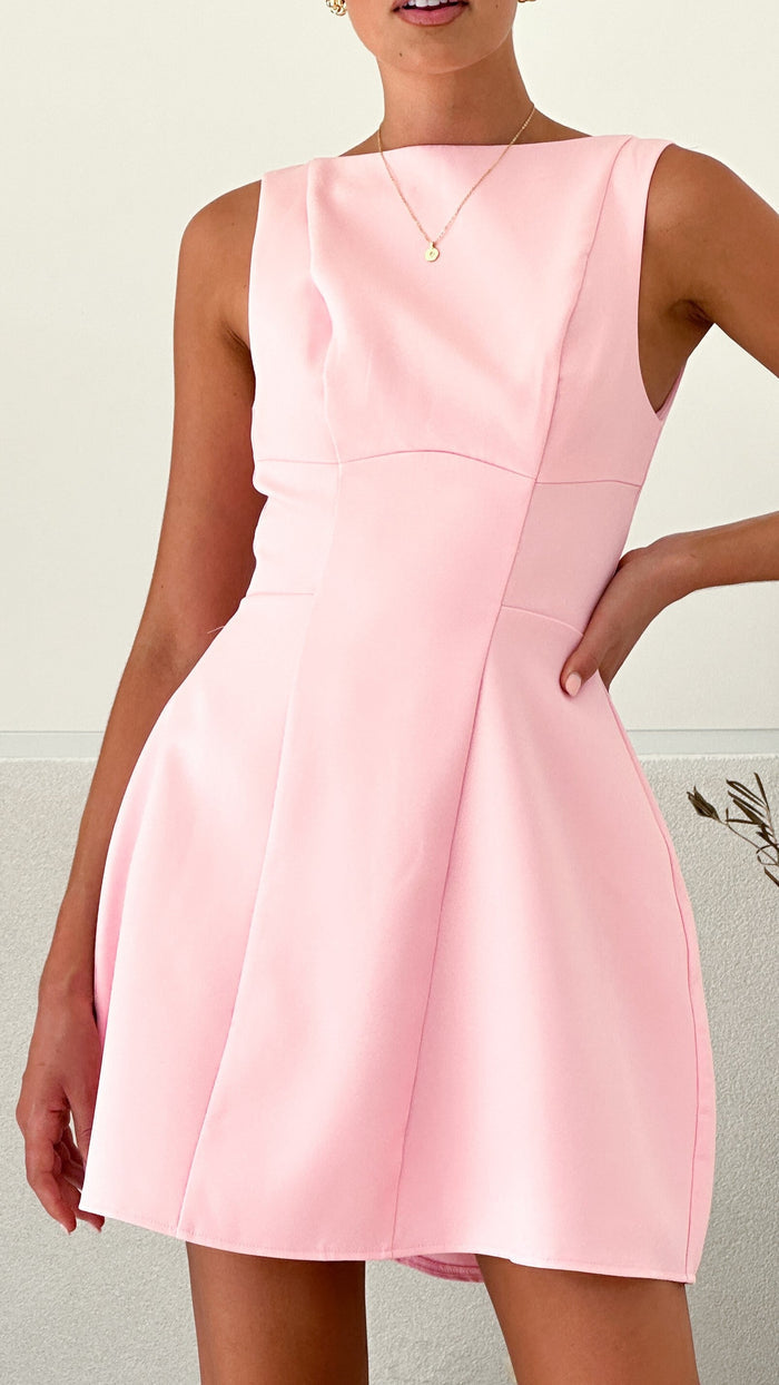 Rafiki Mini Dress - Baby Pink