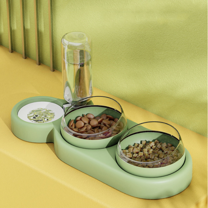 Raised Pet Feeder & Water Fountain | Ergonomic Elevated Stand | 5 Colors | Cats & Dogs