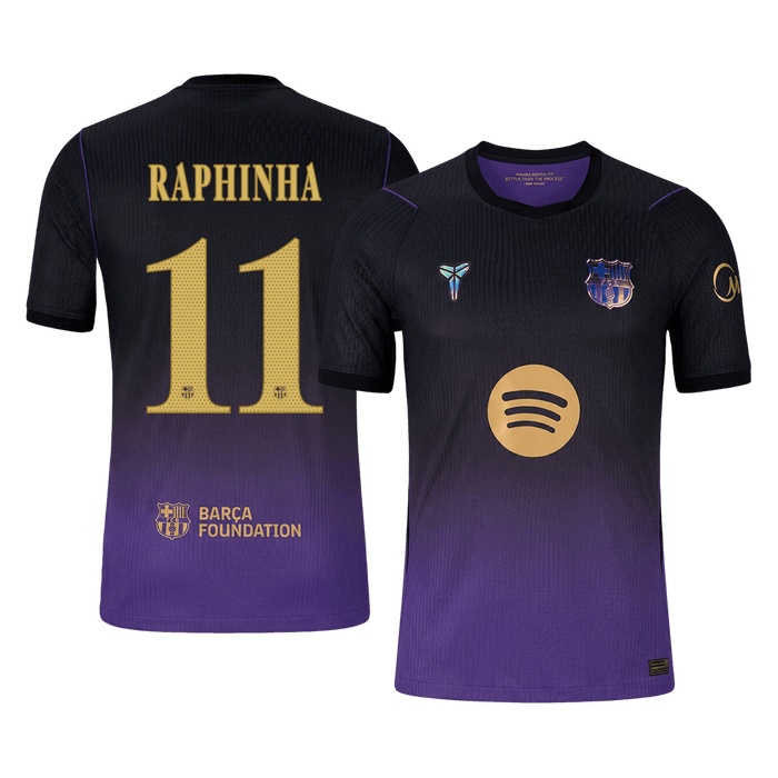 RAPHINHA #11 Barcelona Away Player Version Jersey 2026/27 - UCL