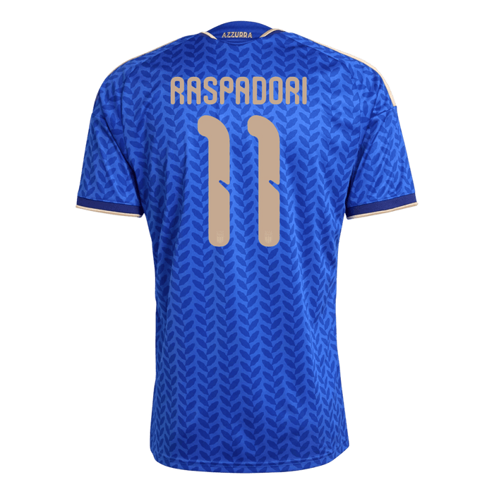 RASPADORI #11 Italy Home Soccer Jersey World Cup 2026