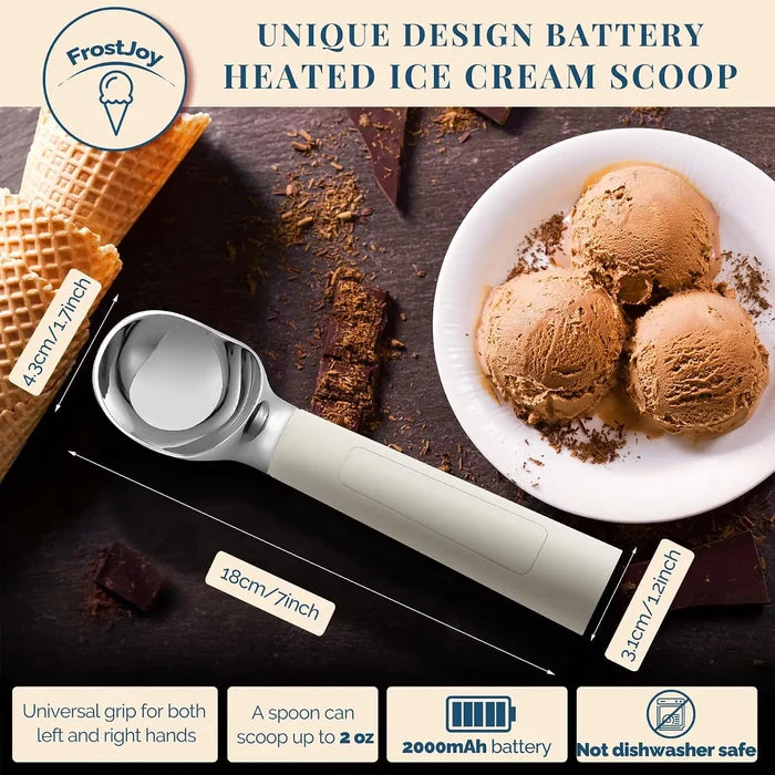 Rechargeable Electric Ice Cream Scooper Heated Self-Warming