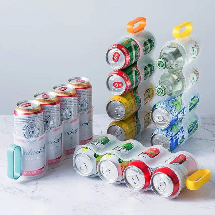 Refrigerator Beverage Soda Can Storage Organizer Water Bottle Storage