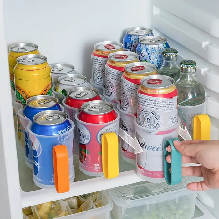 Refrigerator Beverage Soda Can Storage Organizer Water Bottle Storage