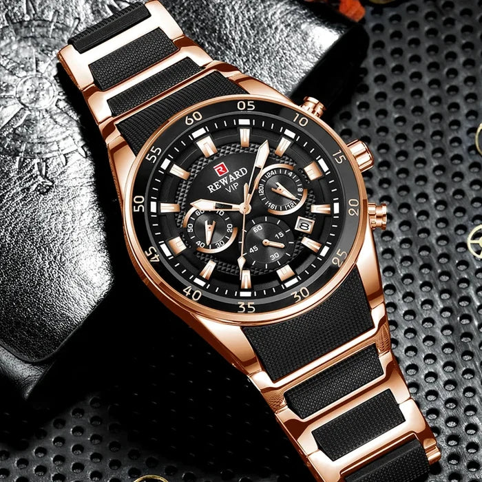 Reward Custom Hight Quality Chinese Luxury Expensive Man Watch for