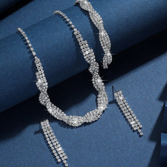 Rhinestone Crystal Bridal Jewelry Set