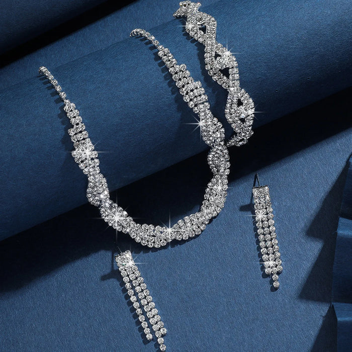 Rhinestone Crystal Bridal Jewelry Set