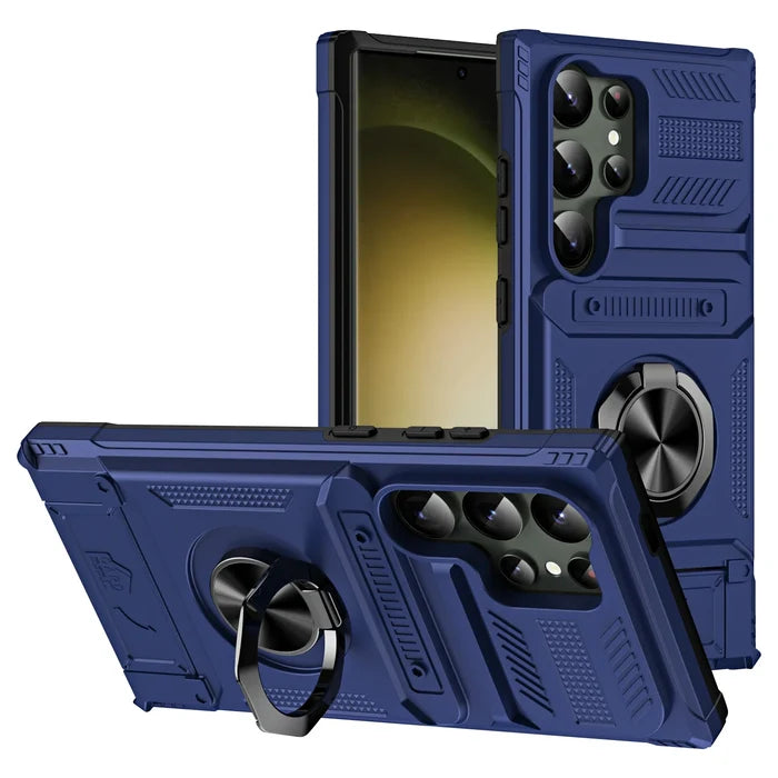 RingVault Armor Case – Shockproof Wallet Cover with Card Holder & Kickstand