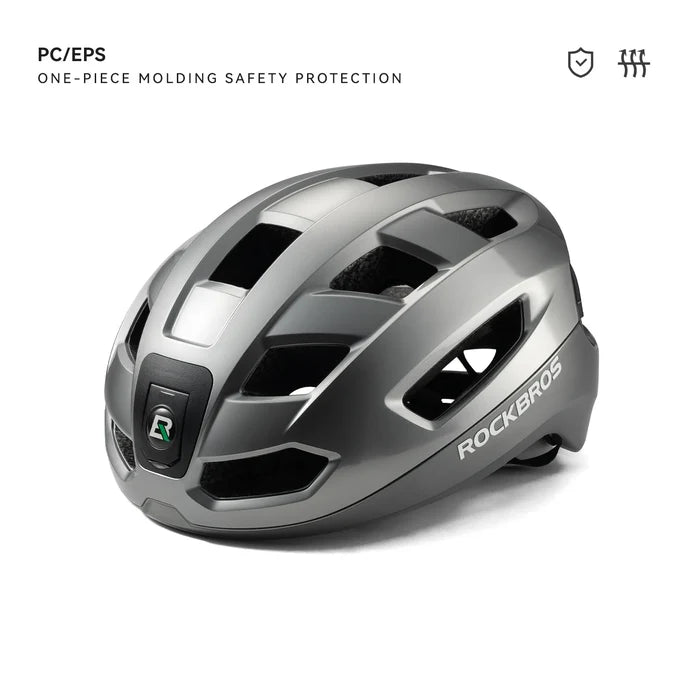 ROCKBROS Helmet with Lights & Remote Control