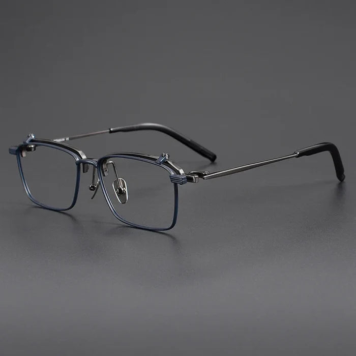 S401T Titanium Full Rim Eyeglasses with Flip-Up Design