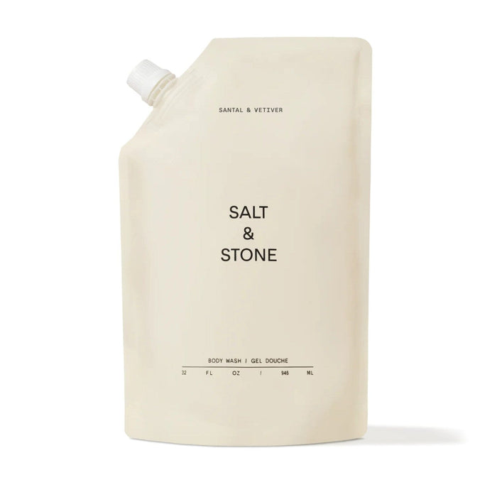 Salt & Stone Body Wash - Santal & Vetiver (Size Options) Shower Gels & Washes Salt & Stone 946ml (REFILL POUCH)