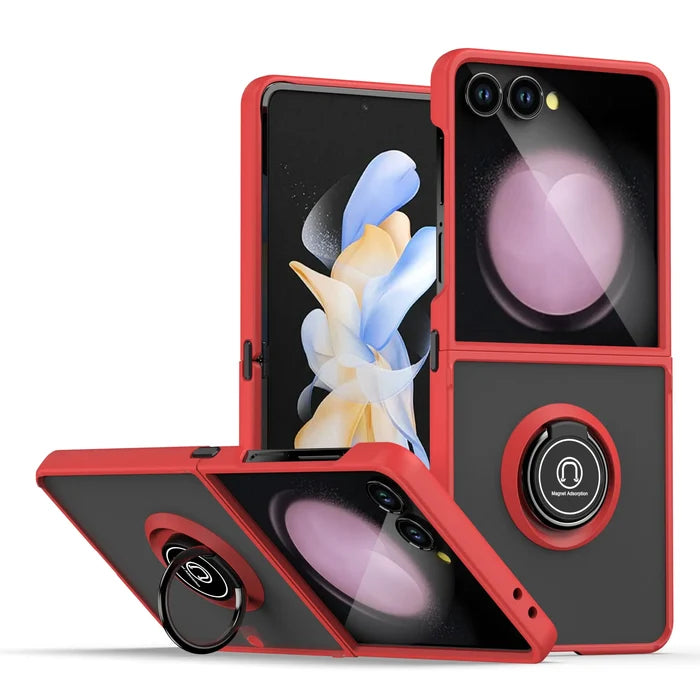 for Samsung Z Flip 7 / OPP Bag / Black+red