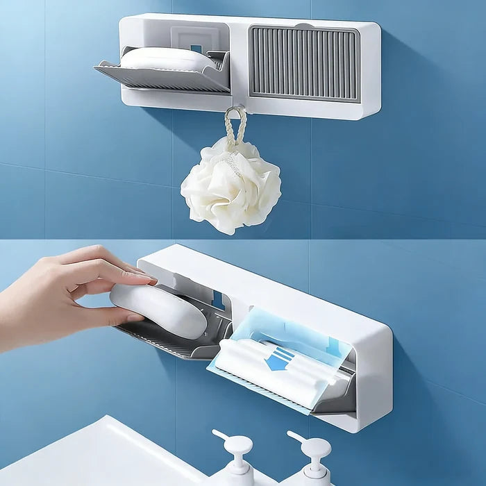 Self-Draining Wall Mounted Soap Holder