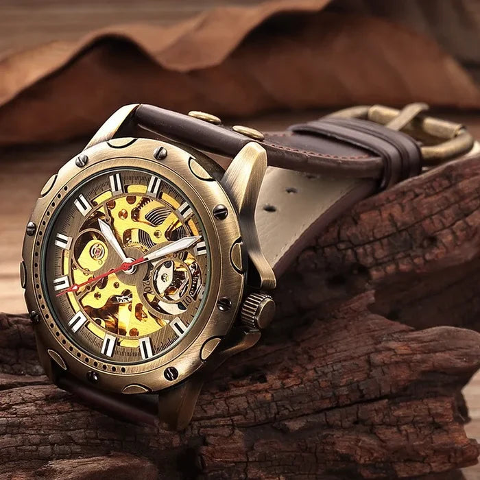 Shenhua Antique Copper Mechanical Men's Watch