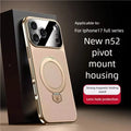 Shockproof Electroplated Leather Case for iPhone 14-17 Pro Max