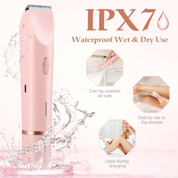 SilkGlide Mini Rechargeable Lady Shaver – Cordless Painless Hair Removal Razor