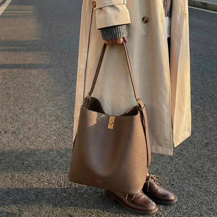 Simple Bucket Bag for Women Fashionable and Versatile Commuting