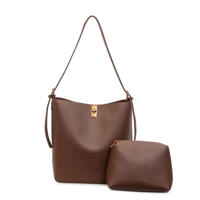 Simple Bucket Bag for Women Fashionable and Versatile Commuting