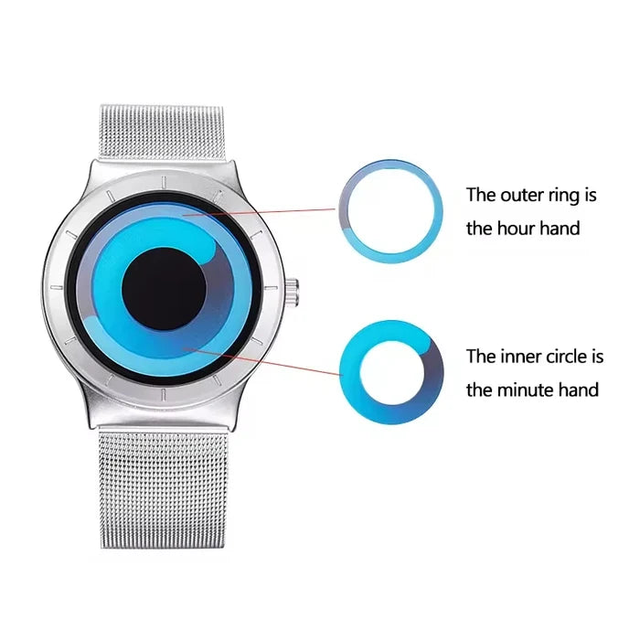 Sinobi S9659G Watch Business Dial Design Steel Mesh Band Sport