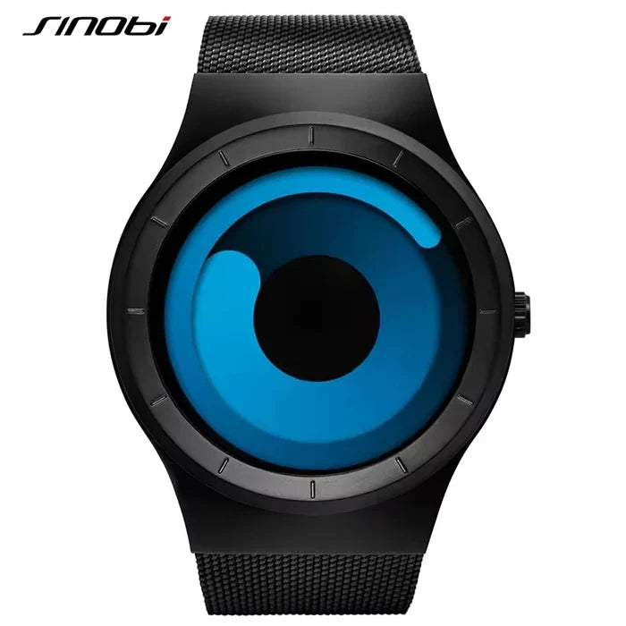 Sinobi S9659G Watch Business Dial Design Steel Mesh Band Sport