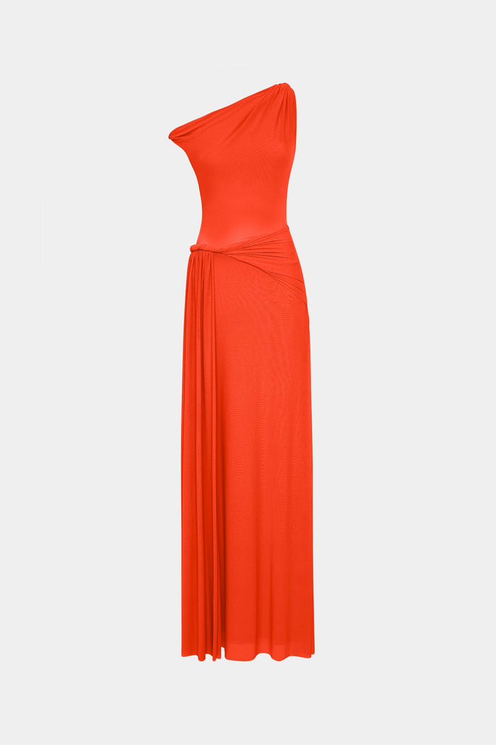 Sisal Mesh Maxi Dress - Chilli