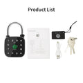 Smart Aluminum Alloy Padlock with Fingerprint Password RFID Card Key
