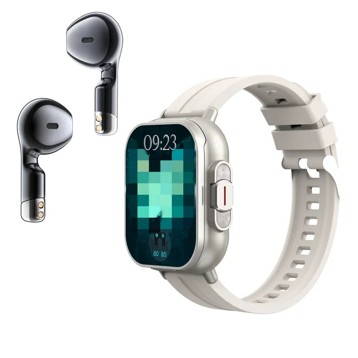 Smart Watch D8E with Earbuds & Heart Rate Monitor
