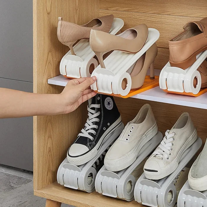 Space-Saving Foldable Shoe Rack