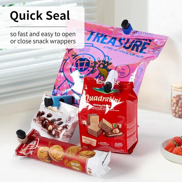 Squeeze Lock Eco-Friendly Kitchen Bread Bag Clips with