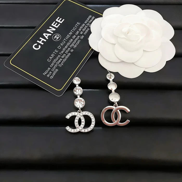 Stainless Steel Diamond Flower Jewelry Set