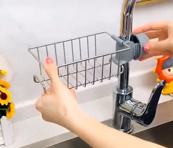 Stainless Steel Faucet Storage Rack
