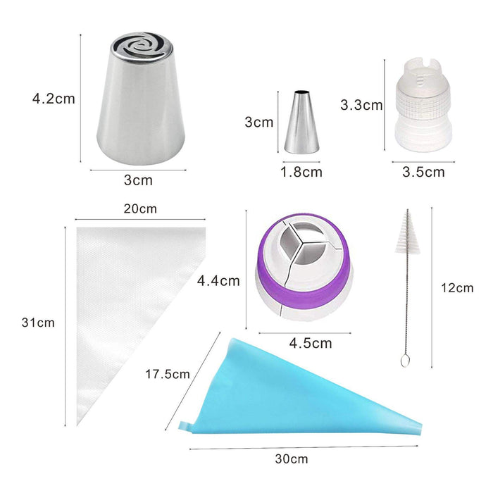 Stainless Steel Pastry Nozzle Set