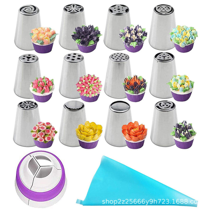 Stainless Steel Pastry Nozzle Set