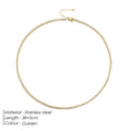 Stainless Steel Zircon Tennis Necklace