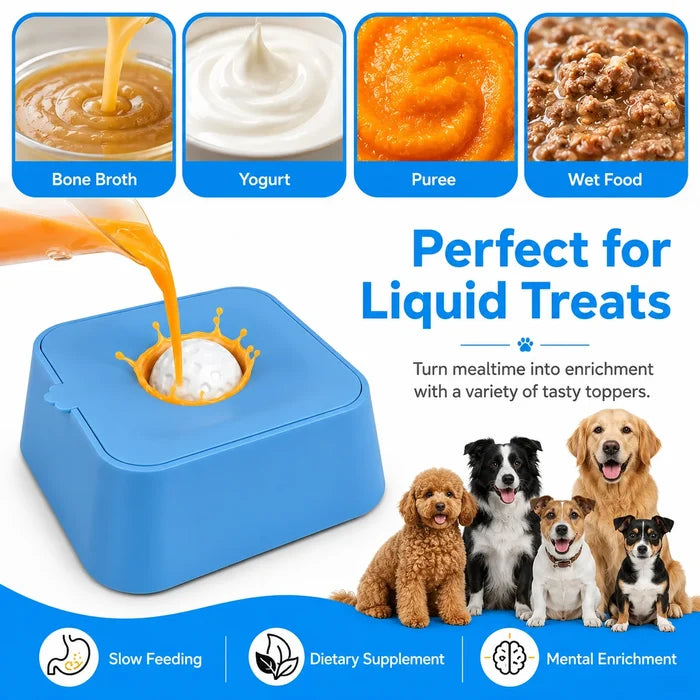 Stock Stylish Portable Modern Solid Pattern Pet Slow-feeding Square