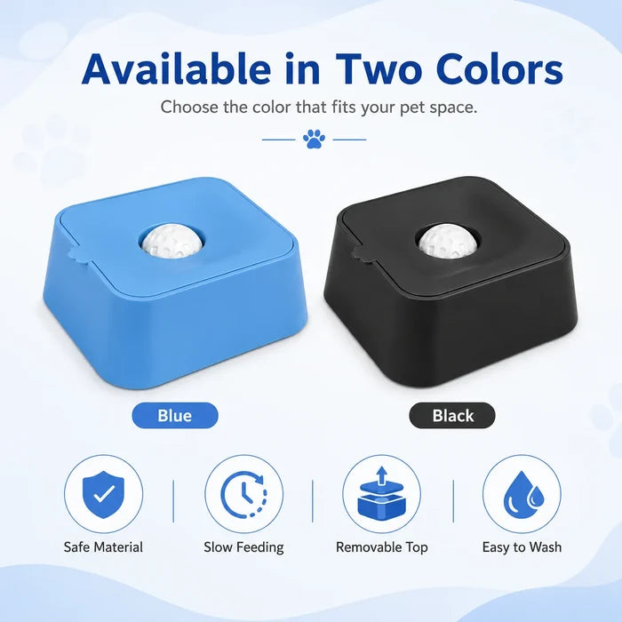 Stock Stylish Portable Modern Solid Pattern Pet Slow-feeding Square