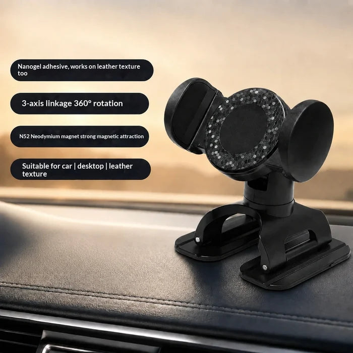 Strong Adhesive Dashboard Phone Mount N52 Magnet Car Console Mount