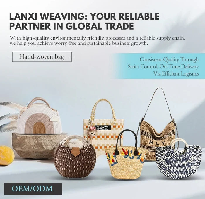 Stylish Eco-Friendly Paper Rope Shoulder Bag