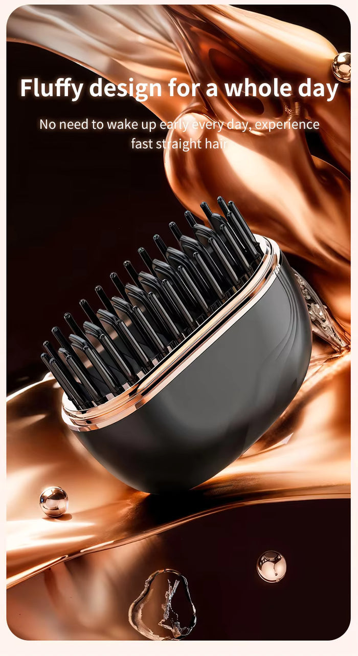 Stylish Hair Straightener Curler Compact Hair Brush Innovative Straightening Comb