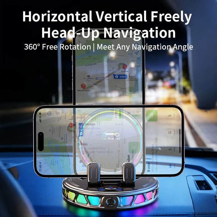 Suction Cup Car Phone Mount (360° Rotation) with LED Light |