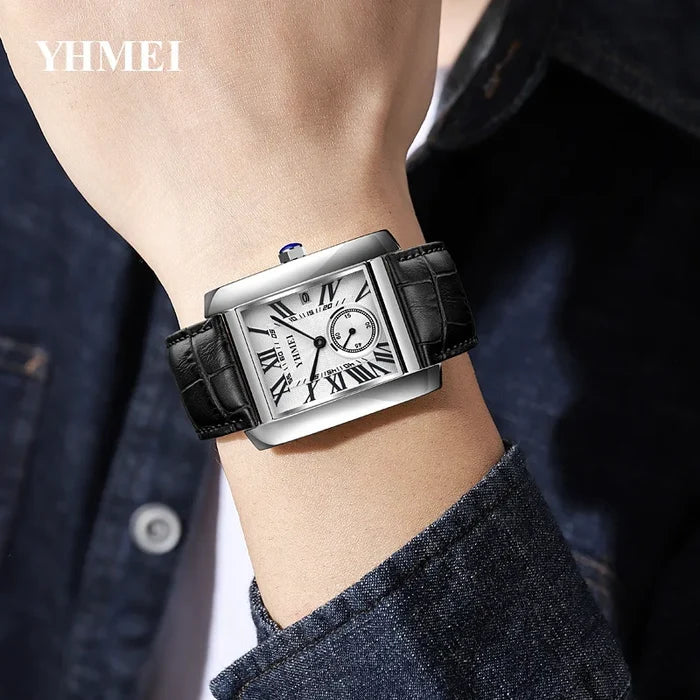 SYN Fashion Quartz Watch  Leather Strap Watch
