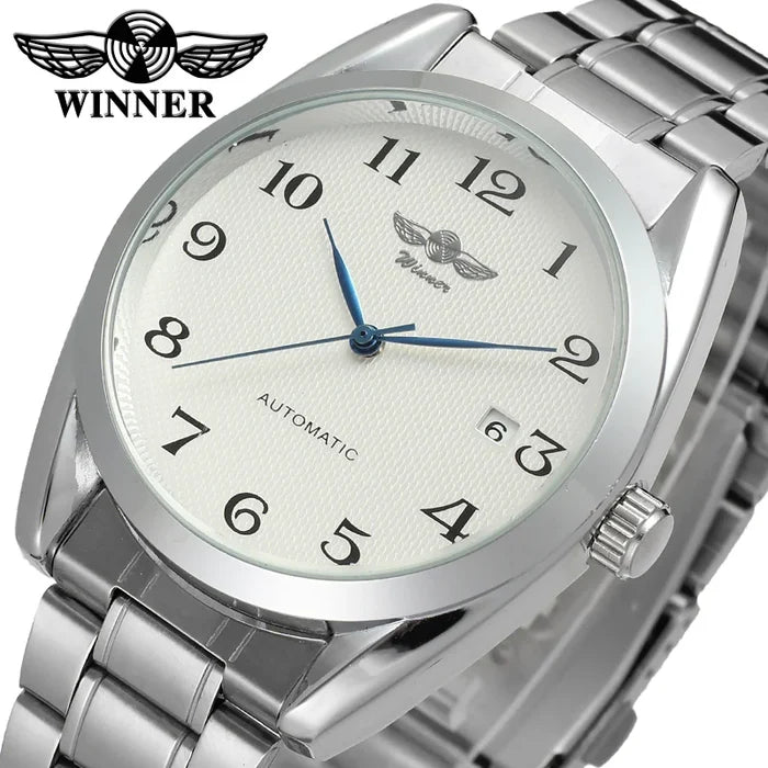 T-Winner Luxury Blue Analog Mechanical Watch