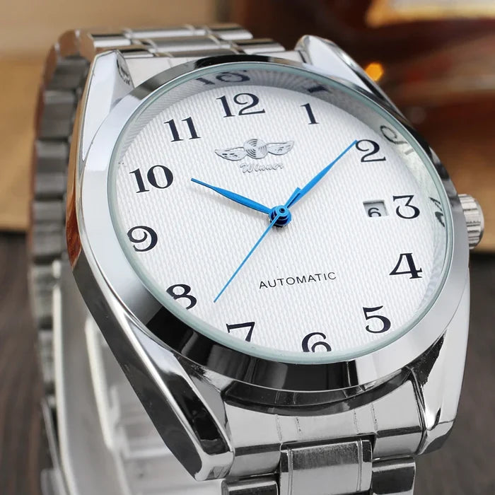 T-Winner Luxury Blue Analog Mechanical Watch