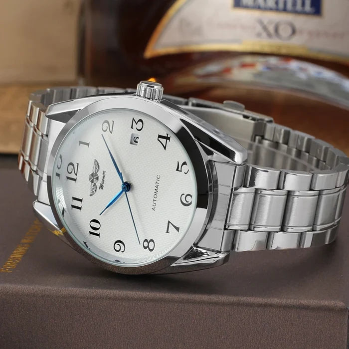 T-Winner Luxury Blue Analog Mechanical Watch