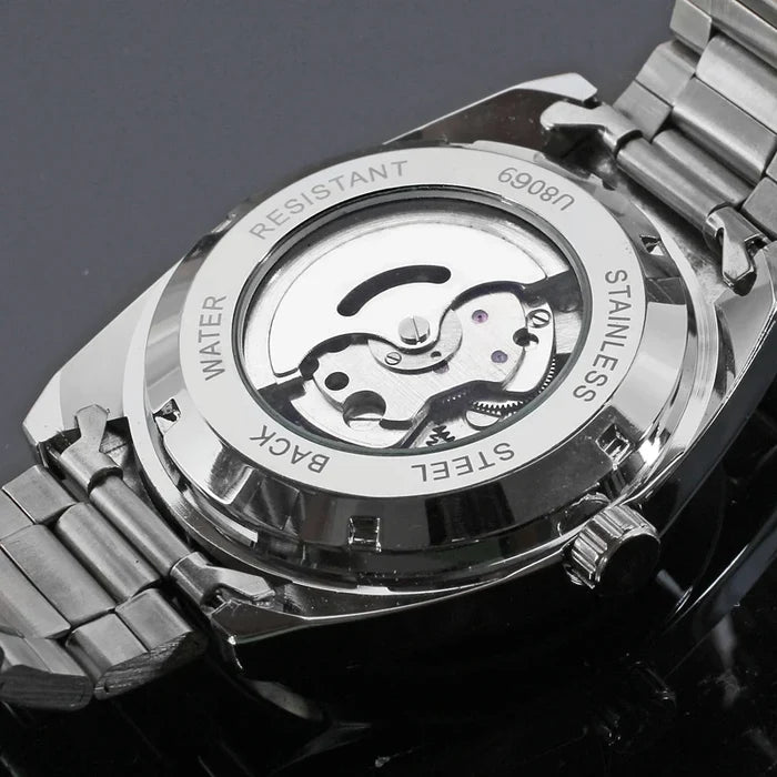 T-Winner Luxury Blue Analog Mechanical Watch