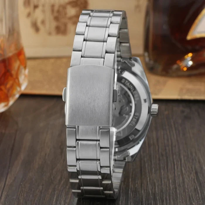 T-Winner Luxury Blue Analog Mechanical Watch